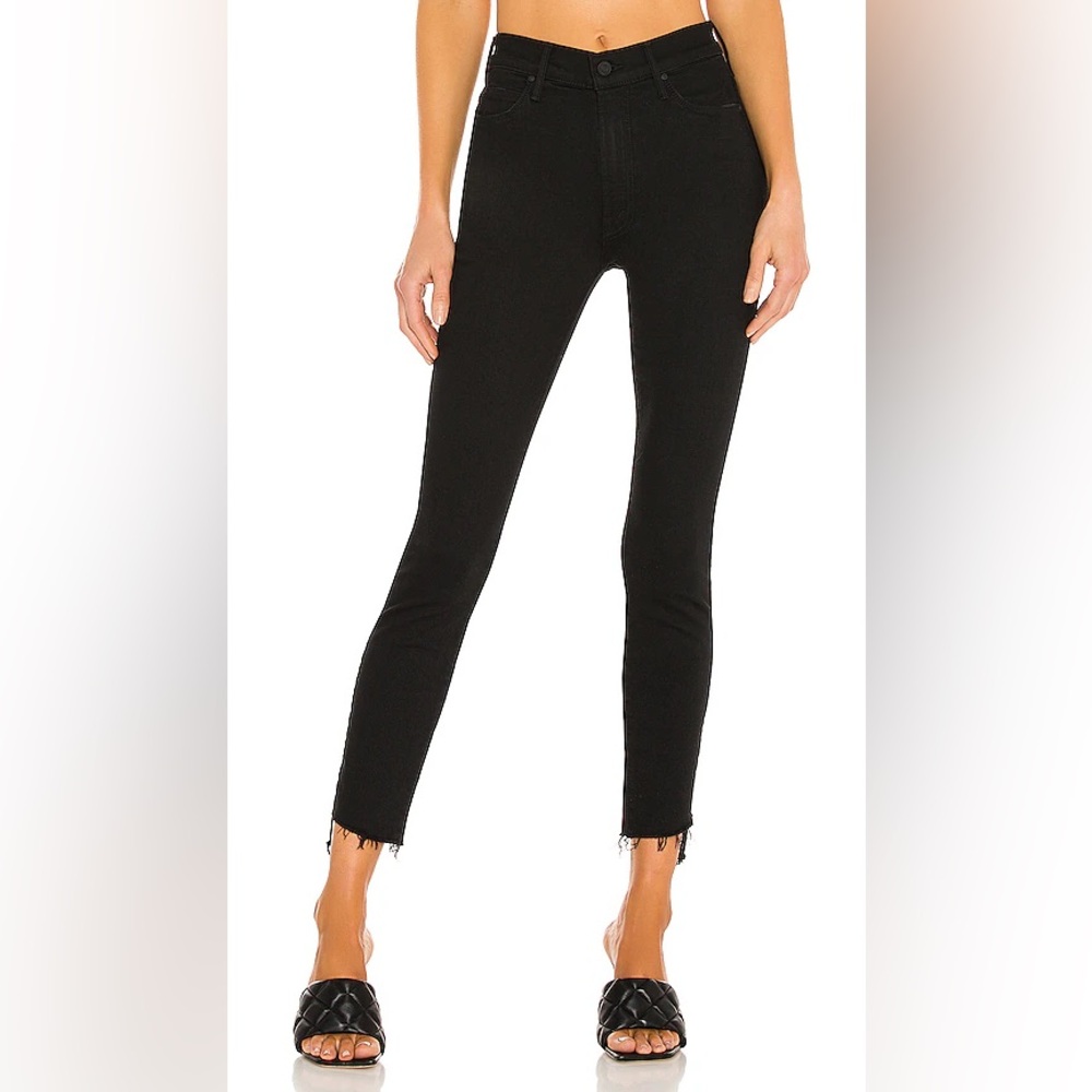 EUC MOTHER STUNNER ZIP ANKLE STEP FRAY Not Guilty size 28 black